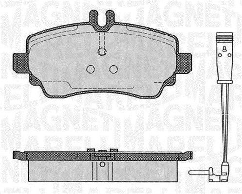 MAGNETI MARELLI Комплект тормозных колодок, дисковый тормоз 363916060517